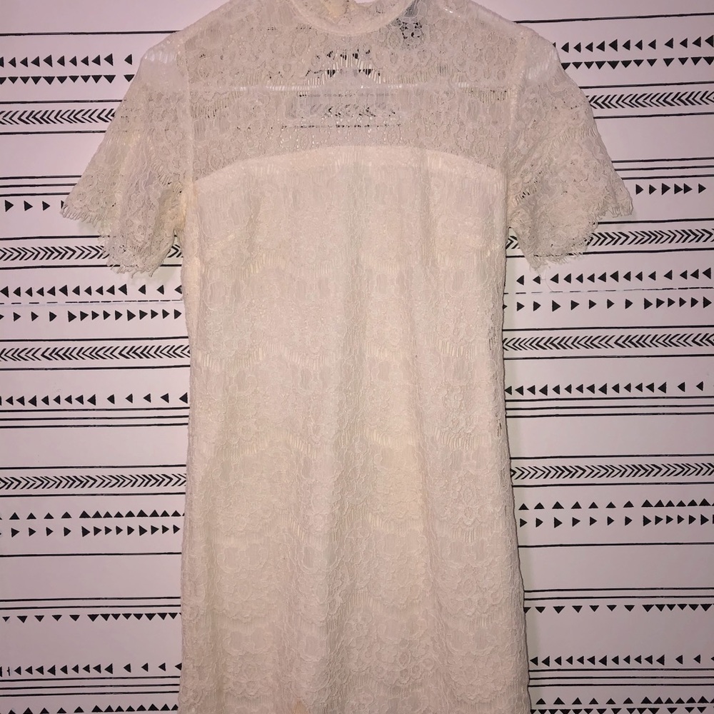 Lace mini dress